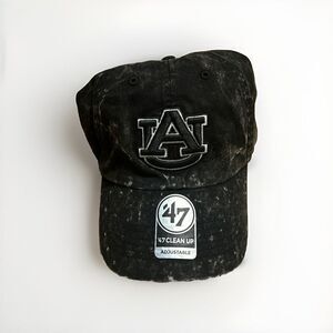 Auburn Tigers 47 Brand Clean Up Adjustable‎ Cap Hat Black/Gamut NWT